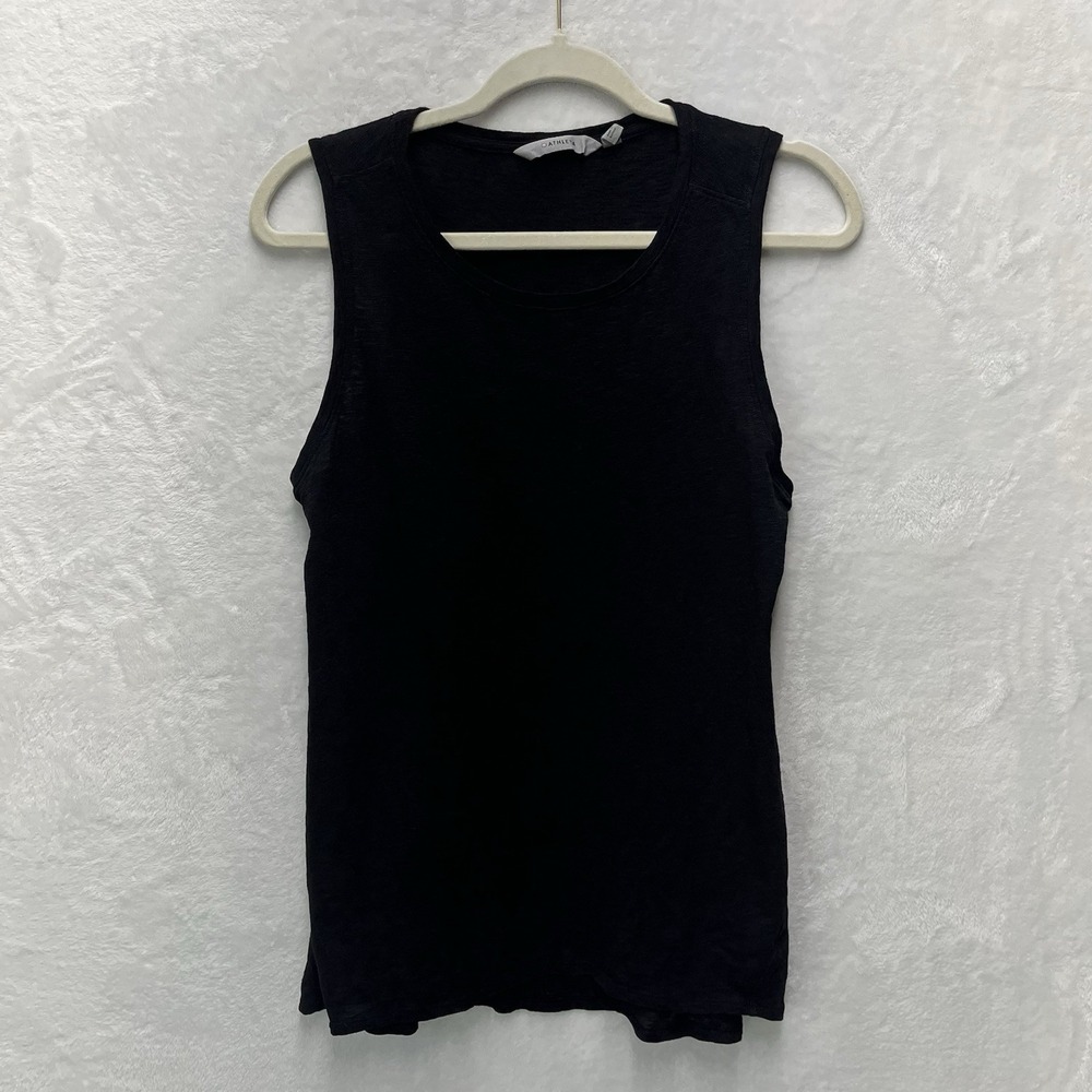 Athleta Burnout Tank Womens Medium Black Athleisure Fitness Outdoors